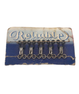 Antique Reliable Sewing Notions Hook &amp; Eye Closures Metal on Package Adv... - $26.82 CAD
