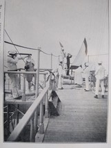 Navy Signaling On Warship Military Postcard 1907 Mitchell Muller Sailors... - $16.15