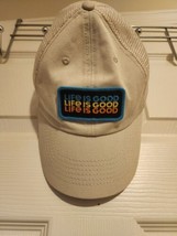 Life is Good A Soft Mesh Back Cap One Size Adjustable Back - £7.61 GBP