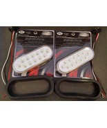 (2) 12 LED Trux Dual Revolution 6&quot; Oval Clear Lens Stop Tail Turn Back-U... - €84,71 EUR