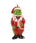 NO PACKAGING - Zombie Santa Claus Christmas Resin Ornament Funny - $10.00