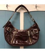 Donnaterra burgundy saddle shoulder bag 14” x 7” - $1,566.92 MXN