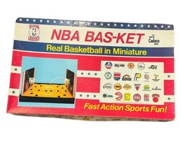 NBA BAS-KET Real Basketball in Miniature Board Game 1983 Cadaco Licensed... - $23.01