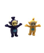 1998 Telatubbies Set of 2 Purple &amp; Yellow 3&quot; Figures - $15.95