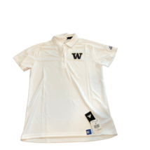 NWT New Washington Huskies adidas Climalite Women&#39;s Gamemode Medium Polo Shirt - £35.52 GBP