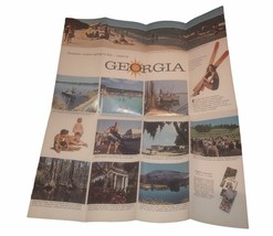 Georgia “Year Round Vacation Wonderland” Vintage 1970’s-1980’s Fold-Out ... - $126.23 MXN