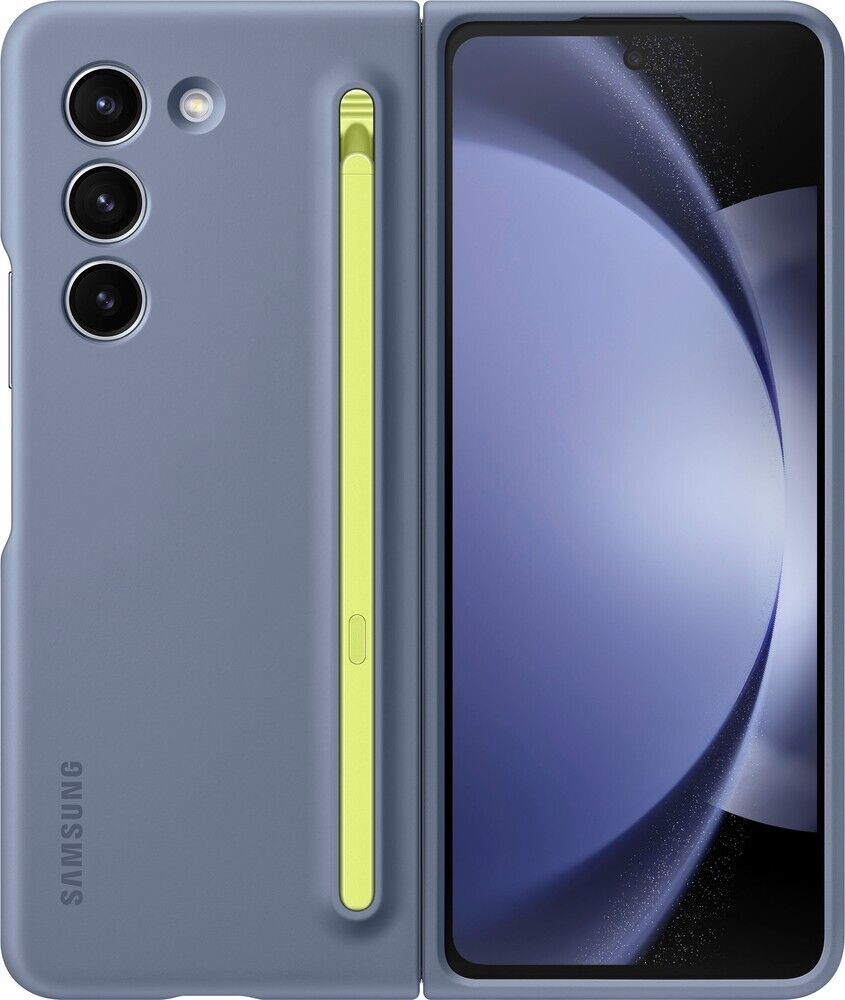 Samsung - Galaxy Z Fold5 Slim S Pen Case - Icy Blue