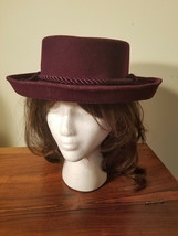 Vintage Bollman Hat Co. 100% Wool Felt Women&#39;s Purple Hat (NWOT) - £23.75 GBP