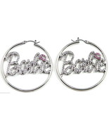 New Barbie Style Crystal Rhinestones Hoop Earrings  - $14.84+