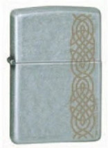 Zippo Lighter - Distressed Knot Street Chrome - ZMP321145 - $472.81 MXN