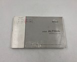 2006 Nissan Altima Owners Manual Handbook OEM G04B11059 - $17.32