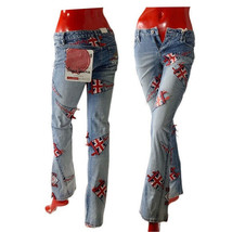 Women’s Pepe Jeans British Stonewash Low Rise Denim Stretch Flared Jeans... - £71.05 GBP