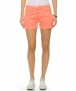 NWT J BRAND 27 cutoff jeans shorts low rise denim flamingo orange boy fi... - $82.14 CAD