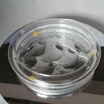 Lalique | Crystal Santa Maria Ashtray | 6.75" image 9