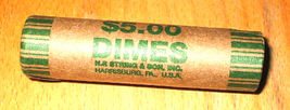 1972-P Uncirculated Roosevelt Dime Roll - $39.95