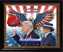 Donald Trump 2025 Inauguration special edition Art 11X14 Framed - $420.75