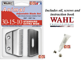 Wahl 30-15-10 X WIDE Replacement Clipper BLADE 2 1/2&quot; Stable,Show Pro,Ke... - £35.16 GBP