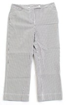 Jones New York Sport Black &amp; White Stripe Cotton Blend Woven Pants Women... - $64.99