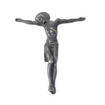 c1890 Antique French Bronze Crucifix - £153.42 GBP