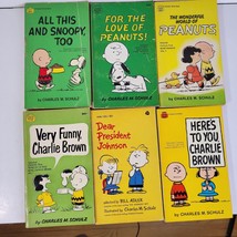 Lot of 6 Vintage PEANUTS Paperbacks by Charles M. Schulz - Charlie Brown... - £10.96 GBP