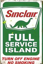 Sinclair  Retro Vintage Gas Gasoline Oil Sign 8x12 inches Station w - $34.84 CAD