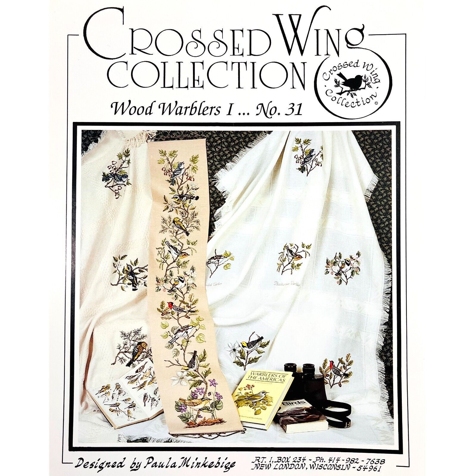 Wood Warblers 1 No. 31 Cross Stitch Embroidery PATTERN Crossed Wing Collection - $9.99