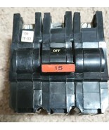 FPE Federal Pacific Electric 3- Pole 15a Stab-lok Circuit Breaker Type N... - $751.26 MXN
