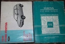 1991 Ford Festiva Servizio Riparazione Officina Negozio Manuale OEM Set W Evtm - £23.62 GBP
