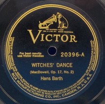 Hans Barth (Piano) 78 Witches&#39; Dance / Nautilus , To The Sea EE- B7 - £5.44 GBP