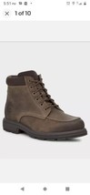 Ugg Men&#39;s Biltmore Mid Boot 8.5 Brown New Authentic Nubuck Leather With Box - £102.49 GBP