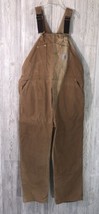 Vintage Carhartt Overalls Unlined Duck Bib Double Knee BRN See Pics For Size - £31.11 GBP