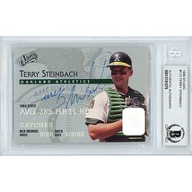 Terry Steinbach Oakland Athletics Autograph Signed 1995 Studio Card Beckett Auto - £54.34 GBP