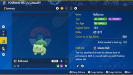 ✨ Shiny 6IV ✨ Kanto Starters Pokemon with Hidden Abilities + Master Balls Bundle - £4.71 GBP