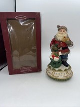 Home For The Holidays Visions Of Santa 1913 Resin Santa Musical Figure - $24.75