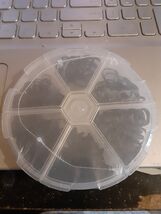 A 5 Styles Iron Split Key Rings BLACK assorted sizes as stated BZ - €8,89 EUR