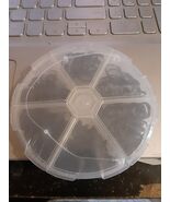 A 5 Styles Iron Split Key Rings BLACK assorted sizes as stated BZ - $10.44