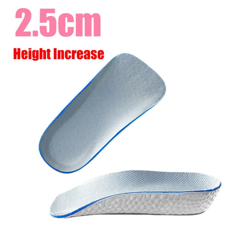 Memory Foam Height Increase Insoles for Women&#39;s Shoes Men Sneakers Orthopedic In - £89.75 GBP