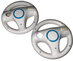 2x Genuine OEM Mario Kart Racing Steering Wheel - Nintendo Wii - Game Controller - £13.86 GBP