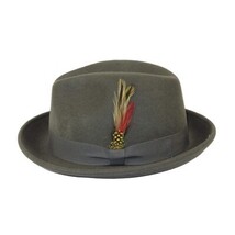 Men's Broner Wool Hat Classic Soft Fedora SCORSESE 73-783 Gray image 5