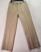 DOCKERS D2 Khakis Pants Mens Size 30 Tan Cotton Pockets Flat Front Strai... - £11.72 GBP