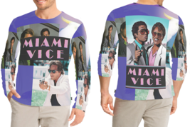 Miami Vice (80&#39;s Tv Show) T-Shirt Long Sleeve For Men - £17.46 GBP
