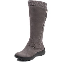 Baretraps Women Tall Riding Boots Adele Size US 7.5M Gunmetal Grey Suede - £69.51 GBP