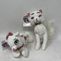 Disney Store Dutchess &amp; Marie Aristocats Set of 2 Bean Bag Plush Animal Toys NWT - £11.81 GBP