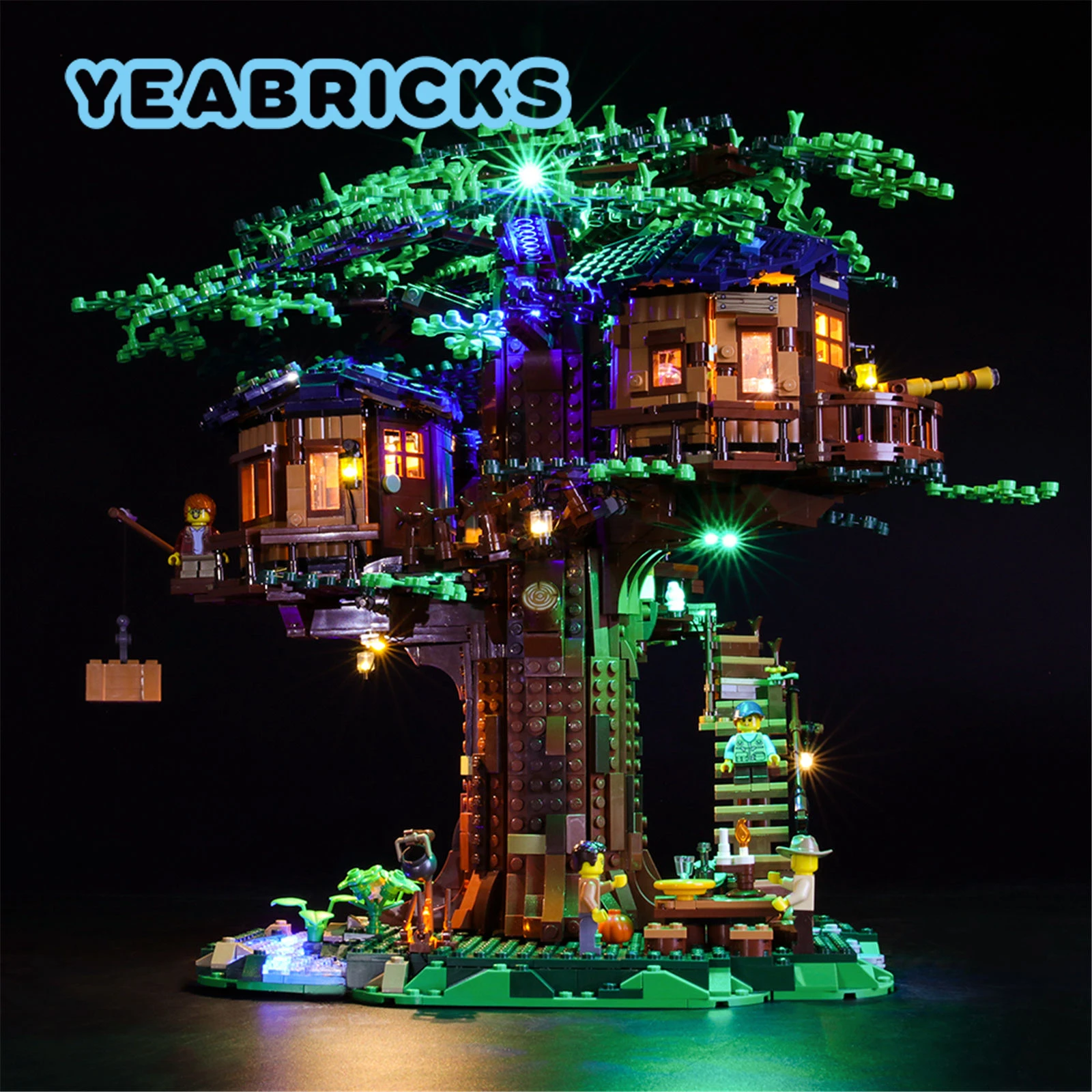 Play YEABRICKS LED Light Kit for 21318 Tree House Building Blocks Set (NOT Inclu - £49.57 GBP