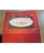 Lenox Holiday &quot;Bless This Home&quot; Oval Tray Porcelain Holly Berry - $273.08 MXN