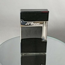 ST Dupont  Black Lacquered Palladium Plated  L2 Lighter # 016296 NIB - £704.29 GBP