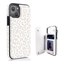 Compatible With Iphone 13 6.1&quot; Leopard Wallet Case With Credit Card Holder Slim  - £23.96 GBP