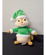 Ty Beanie Baby - THEODORE with Holiday Hat 7&quot; (ALVIN and the Chipmunks) ... - $29.65