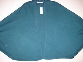 NEW! $49.50 Ann Taylor LOFT Dolman Sleeve Open Front Poncho sz S EMERALD... - $24.25