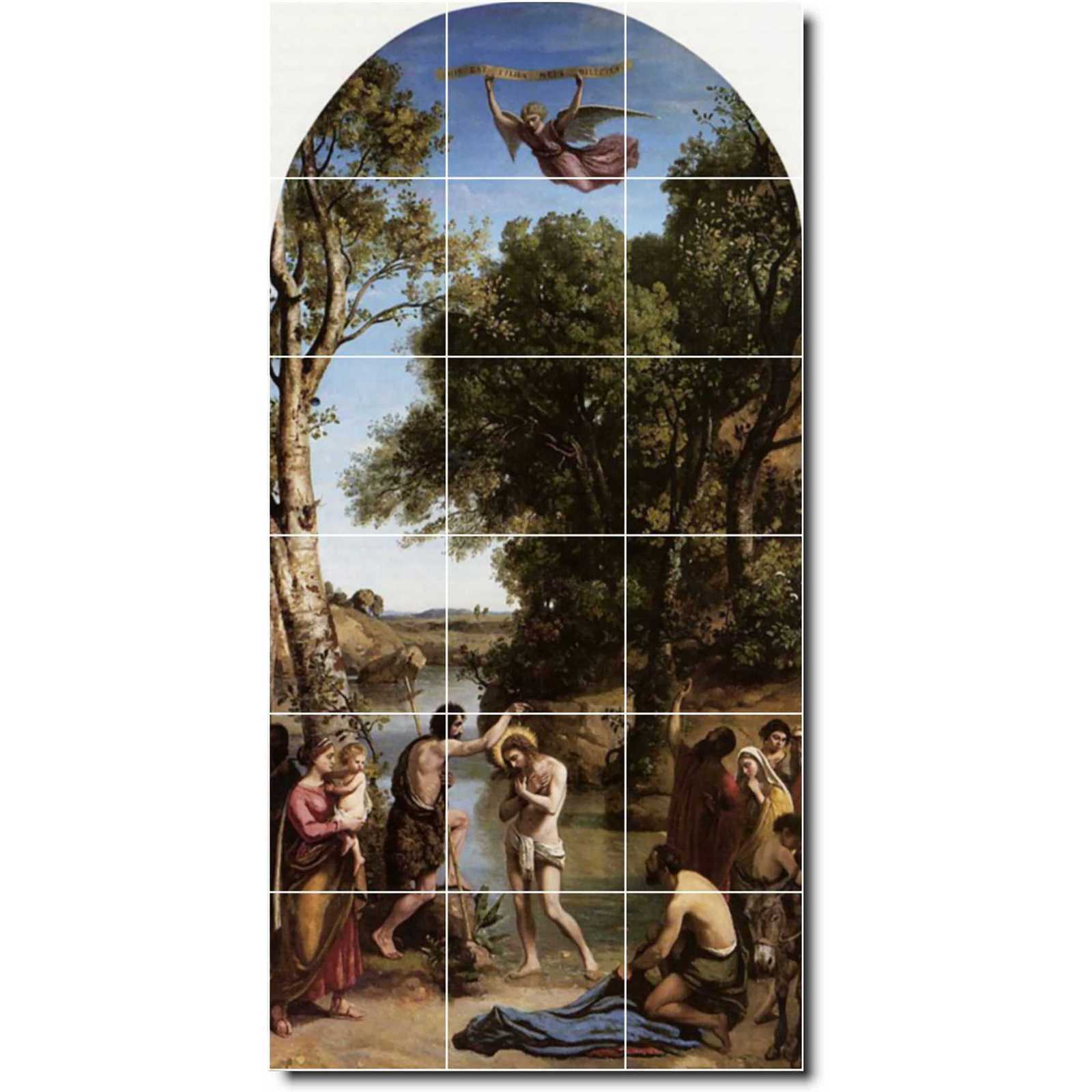 Corot jean the baptism of christ